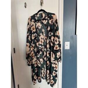 Pinkblush Floral Open-Front Cardigan